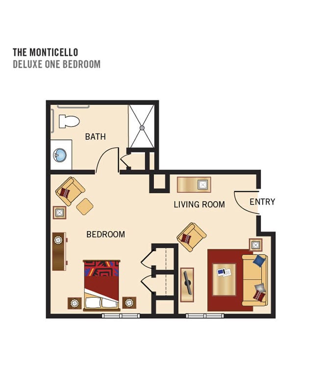 The Preston of Park Cities Memory Care 1BDRM Apartment